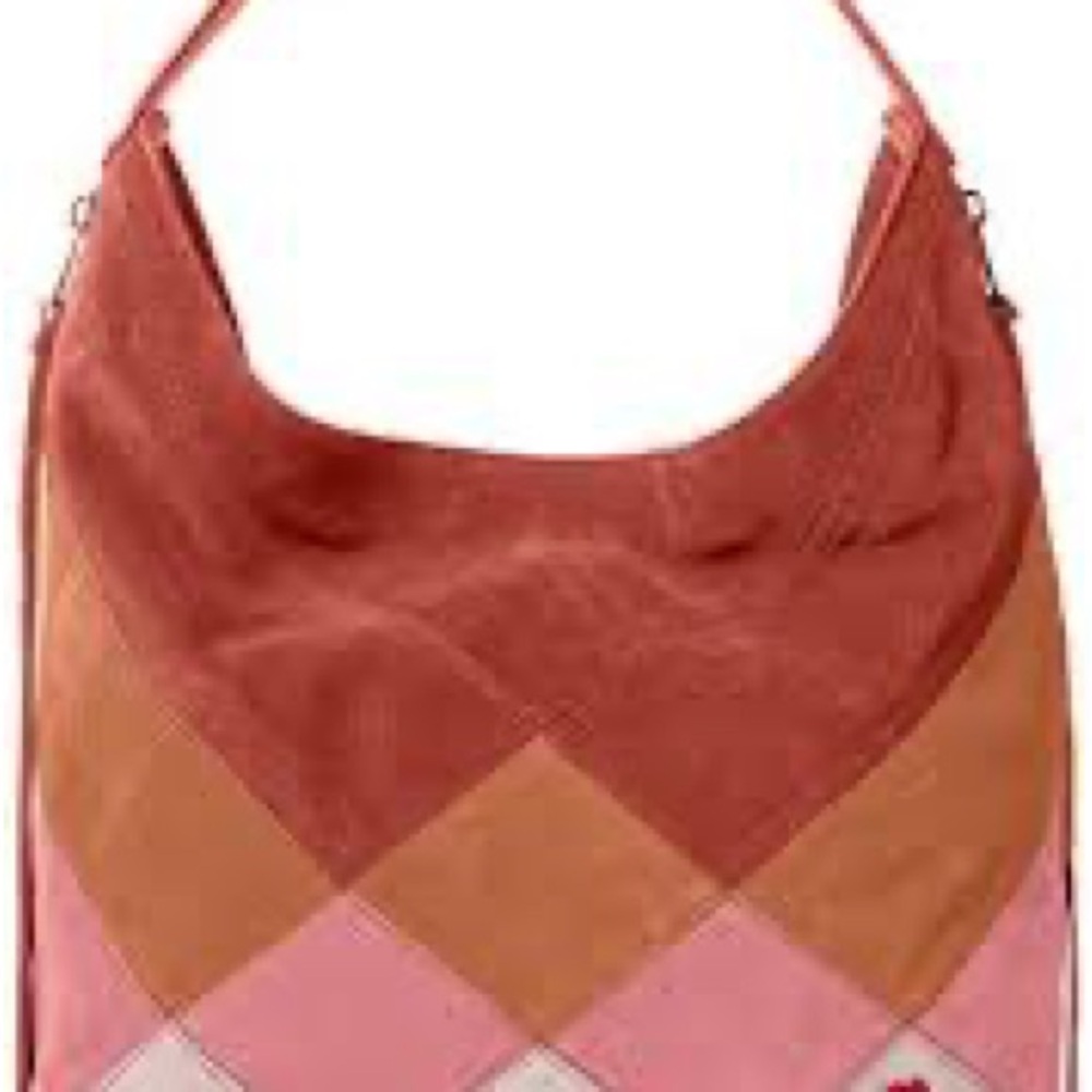 Dear Drew by Drew Barrymore Vibrant Pink and Orange Hobo Bag